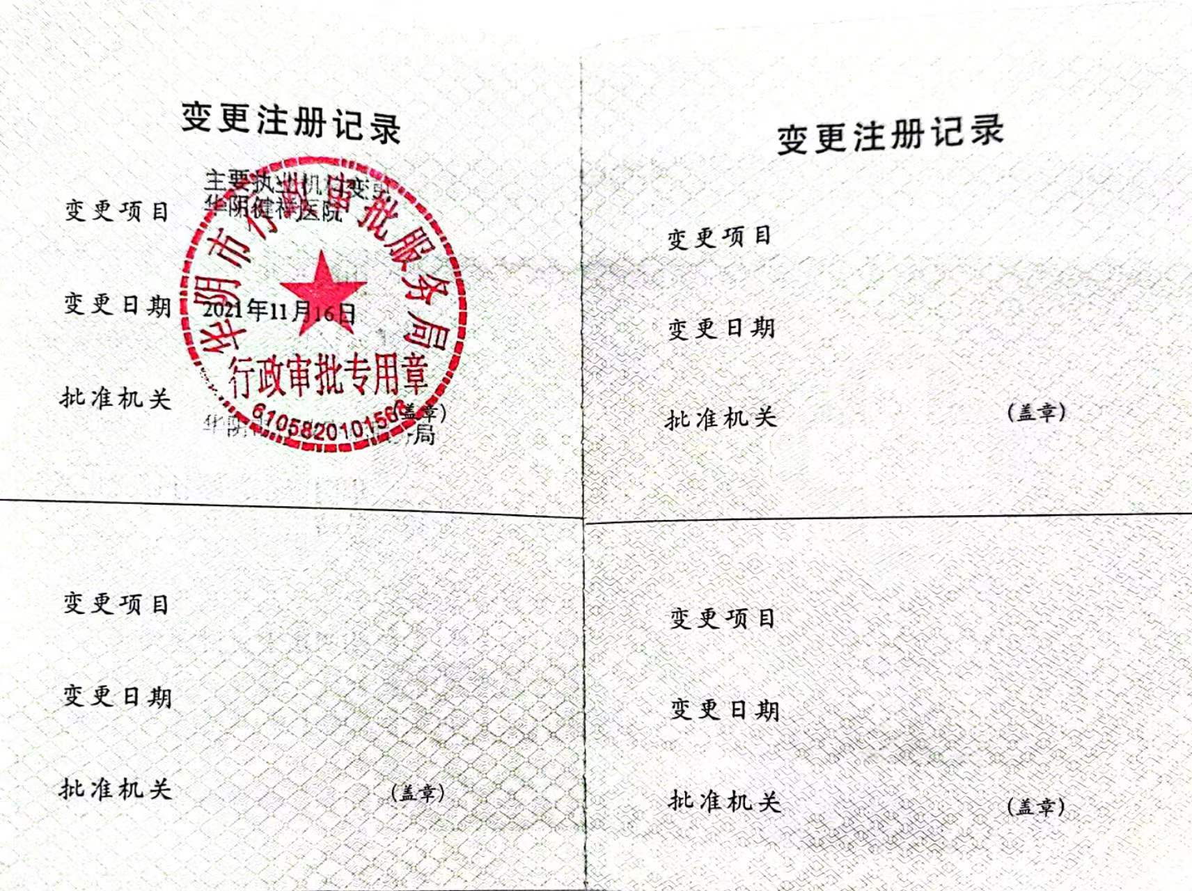 医师执业证书